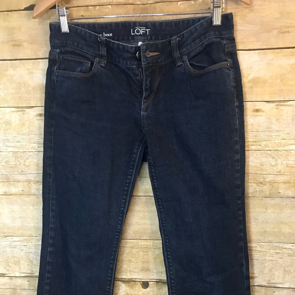 Ann Taylor Loft Dark Denim Boot Cut Size 27/30